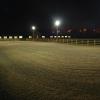 Floodlit arena for evening clinics
